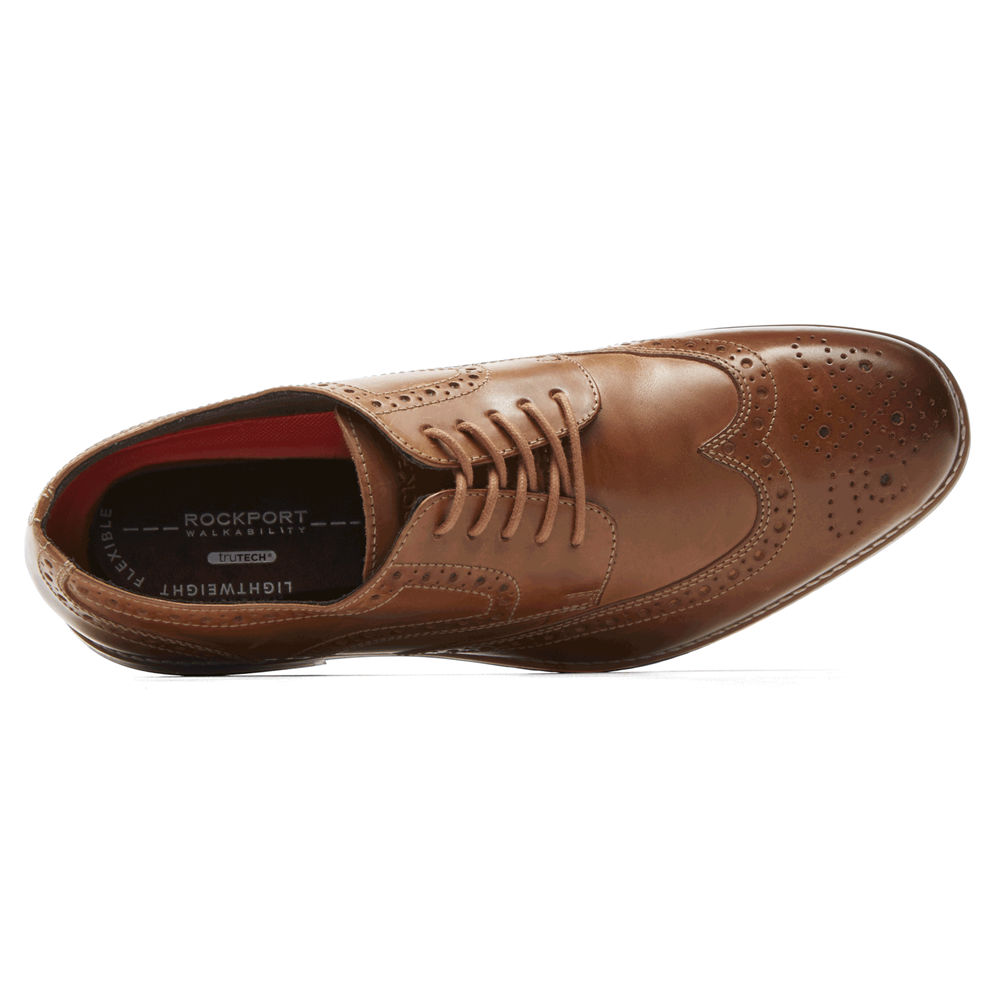 Sapatos Lace Ups Rockport Homem Marrom - Style Purpose Wingtip - 19038HZOT